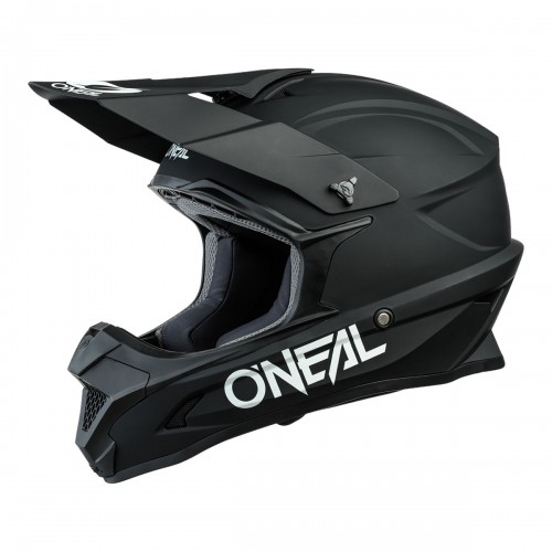 O'neal 1 Series Solid Youth Kinder Motocross Enduro MTB Helm schwarz 2023 Oneal 