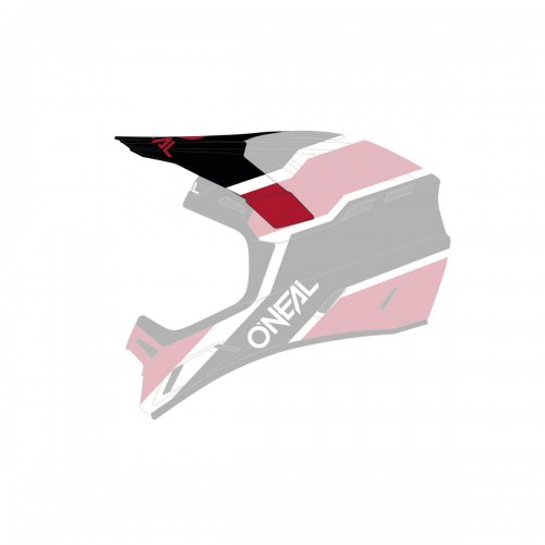 O'neal Backflip Strike Visor Helm Blende Schirm schwarz/rot Oneal 