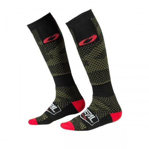 O'neal Pro MX Covert Socken schwarz/grün Einheitsgröße 2024 Oneal 