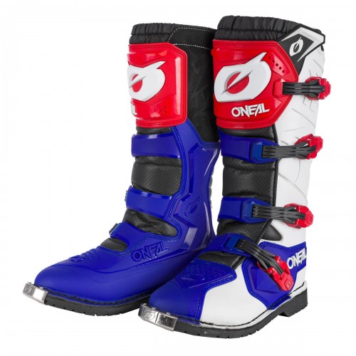 O'neal Rider Pro MX Motocross Supermoto Motorrad Stiefel blau/weiß 2023 Oneal 