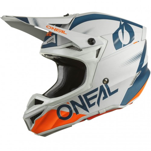 O'Neal 5 Series Polyacrylite Haze Motocross Enduro MTB Helm matt grau/blau 2022 Oneal 