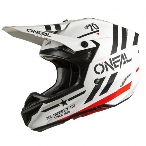 O'Neal 5 Series Polyacrylite Squadron Motocross Enduro MTB Helm matt weiß/schwarz 2022 Oneal 