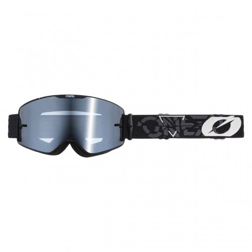 O'Neal B20 Strain Goggle MX DH Brille schwarz/silberfarben mirror Oneal 