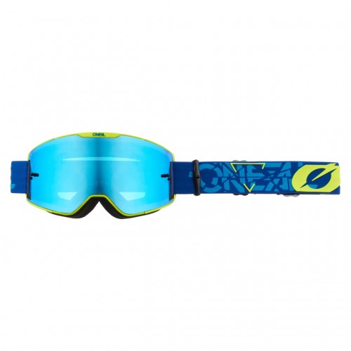 O'Neal B20 Strain Goggle MX DH Brille gelb/blau/radium blau Oneal 