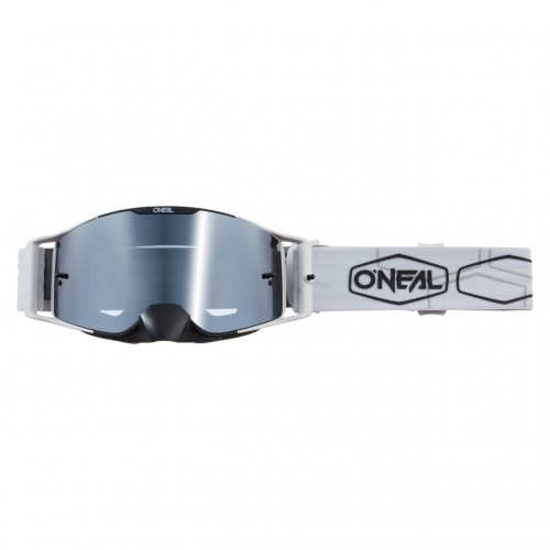 O'Neal B30 Hexx Goggle MX DH Brille weiß/schwarz/silberfarben mirror Oneal 