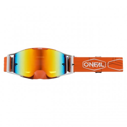 O'Neal B30 Hexx Goggle MX DH Brille weiß/orange/radium rot Oneal 