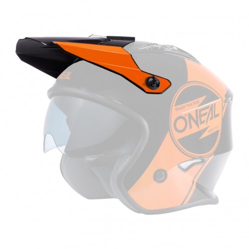 O'Neal Volt Corp Visor Helm Blende Schirm schwarz/orange Oneal 