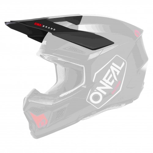 O'Neal 3 Series Hexx Visor Helm Blende Schirm schwarz/weiß/rot Oneal 