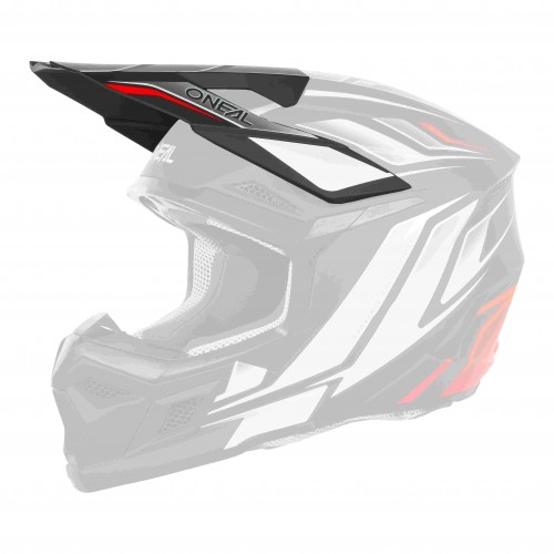 O'Neal 3 Series Vertical Visor Youth Kinder Helm Blende Schirm schwarz/weiß Oneal 