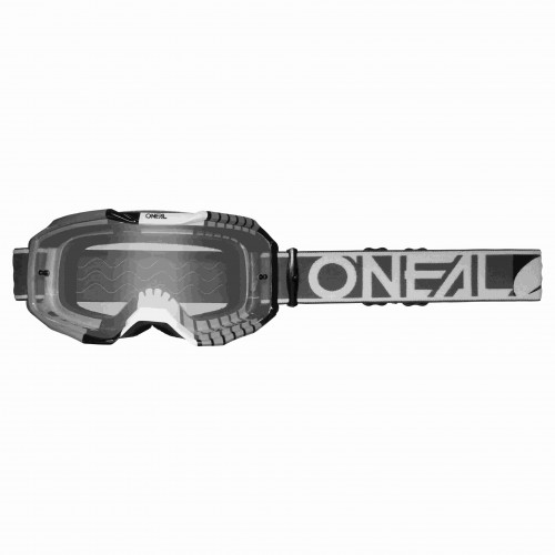 O'Neal B10 Duplex Goggle MX DH Brille grau/weiß/klar Oneal 