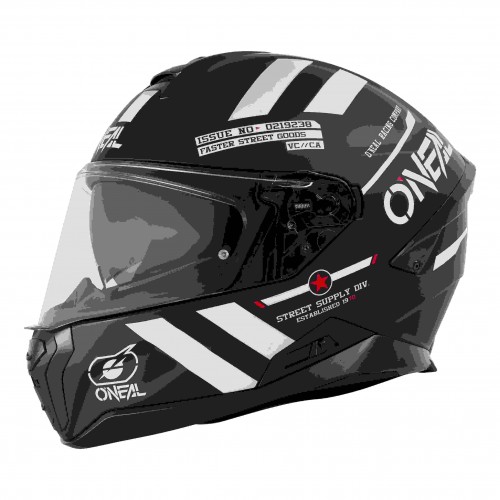 O'Neal Challenger Warhawk Enduro MX Motorrad Helm schwarz/weiß/rot 2024 Oneal 