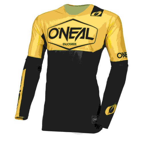 O'Neal Mayhem Hexx FR Jersey Trikot lang schwarz/gelb 2024 Oneal 