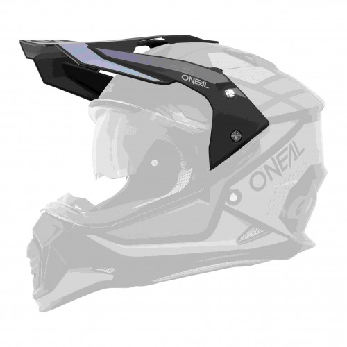 O'Neal Sierra R Visor Helm Blende Schirm schwarz/grau Oneal 