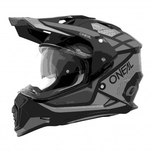 O'Neal Sierra R Enduro MX Motorrad Helm schwarz/grau 2024 Oneal 