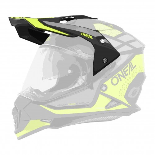 O'Neal Sierra R Visor Helm Blende Schirm schwarz/grau/gelb Oneal 