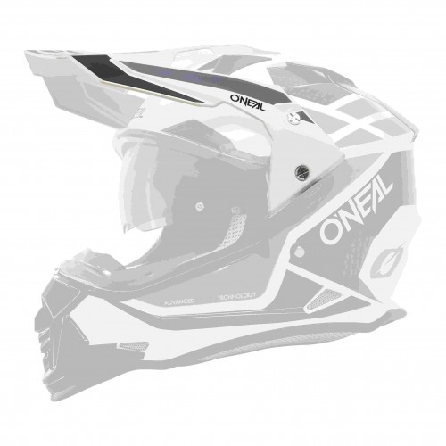 O'Neal Sierra R Visor Helm Blende Schirm weiß/schwarz Oneal 