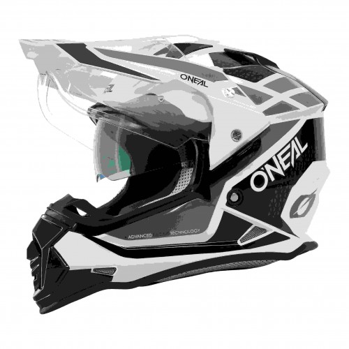 O'Neal Sierra R Enduro MX Motorrad Helm weiß/schwarz 2026 Oneal 