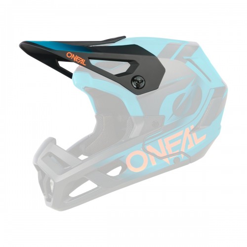 O'Neal SL1 Strike Visor Helm Blende Schirm schwarz/türkis Oneal 