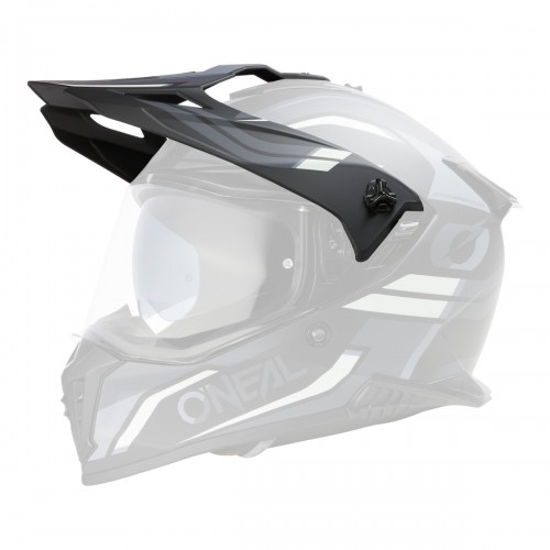 O'Neal A Series Spike Visor Helm Blende Schirm schwarz/grau/weiß Oneal 
