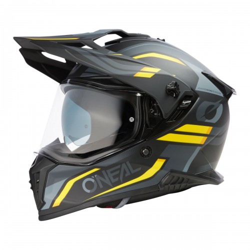 O'Neal A Series Spike Motorrad Helm schwarz/grau/gelb 2025 Oneal 