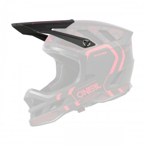 O'Neal Blade Polyacrylite Strike Visor Helm Blende Schirm schwarz/rot Oneal 