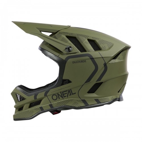 O'Neal Blade Polyacrylite Strike DH Fahrrad Helm grün/schwarz 2026 Oneal 