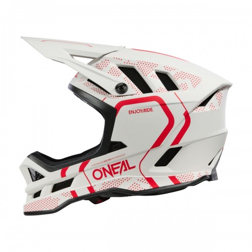 O'Neal Blade Polyacrylite Strike DH Fahrrad Helm weiß/rot 2026 Oneal 