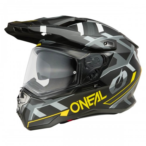 O'Neal D Series Square Motorrad Helm schwarz/gelb/grau 2025 Oneal 
