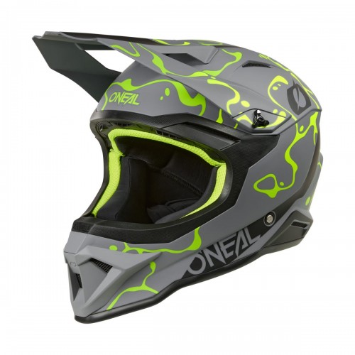 ONeal 1SRS Splash Motocross Enduro MTB Helm grau/gelb 2026 