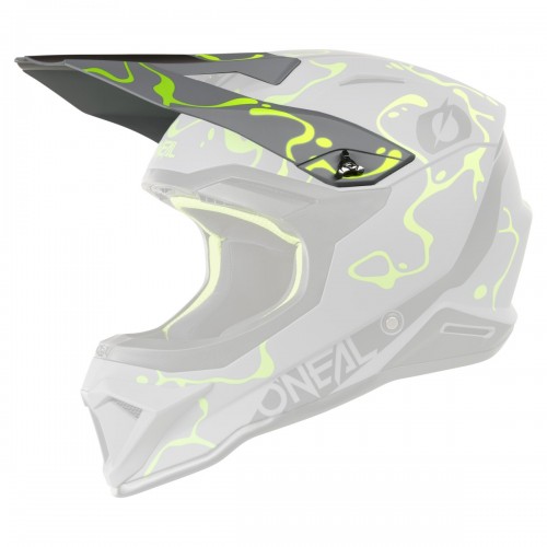 ONeal 1SRS Splash Visor Helmschirm grau/gelb 2026 