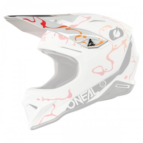 ONeal 1SRS Splash Visor Helmschirm weiß/orange 2026 