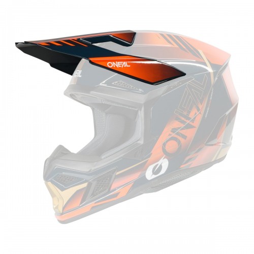 ONeal 3SRS Haze Visor Helmschirm blau/orange/goldfarben 2026 
