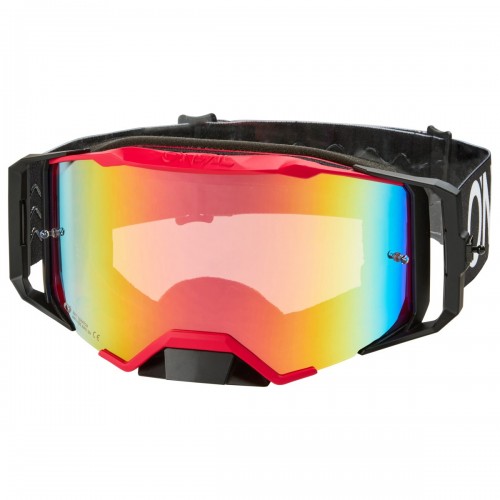 O'Neal B33 Hexa Goggle MX DH Brille schwarz/rot/radium rot Oneal 