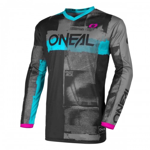 ONeal Element Roller Damen Motocross langarm Jersey schwarz/blau 2026 