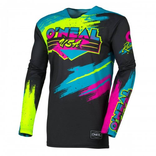 ONeal Mayhem Reseda Motocross langarm Jersey schwarz/gelb 2026 