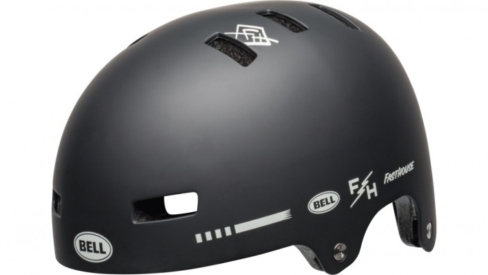 Bell Local BMX Dirt Fahrrad Helm Fasthouse matt schwarz/weiß 2023 