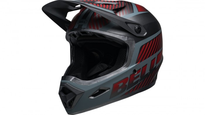 Bell Transfer DH Fahrrad Helm matt grau/rot 2024 