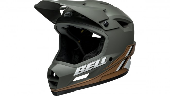 Bell Sanction 2 DLX MIPS DH Fahrrad Helm matt grau/braun 2024 