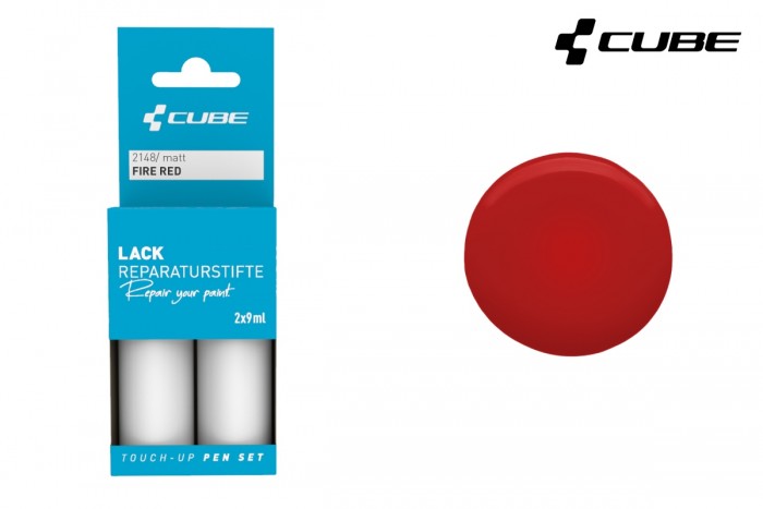 Cube Touch-Up Pen Lackreparaturstift Set matt fire red 