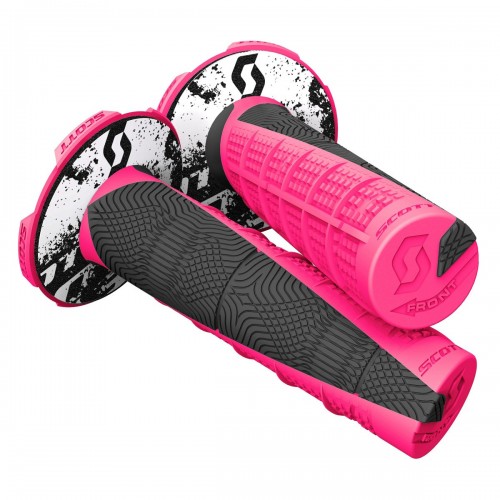 Scott Duece MX Motorrad Griffe inkl.Donut pink/schwarz 