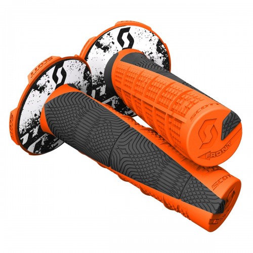 Scott Duece MX Motorrad Griffe inkl.Donut orange/schwarz 