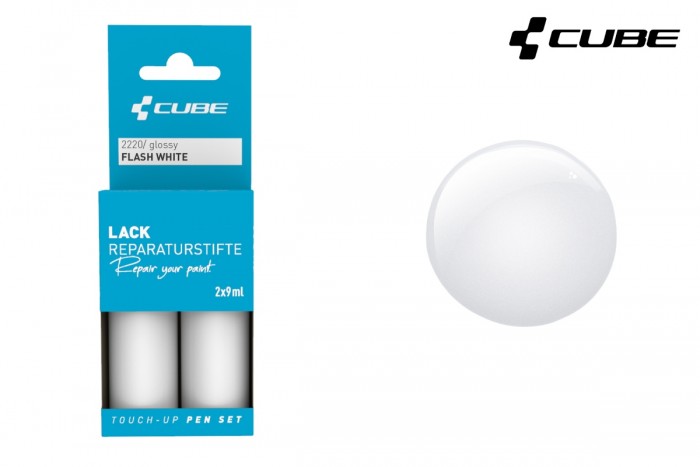 Cube Touch-Up Pen Lackreparaturstift Set flash white 