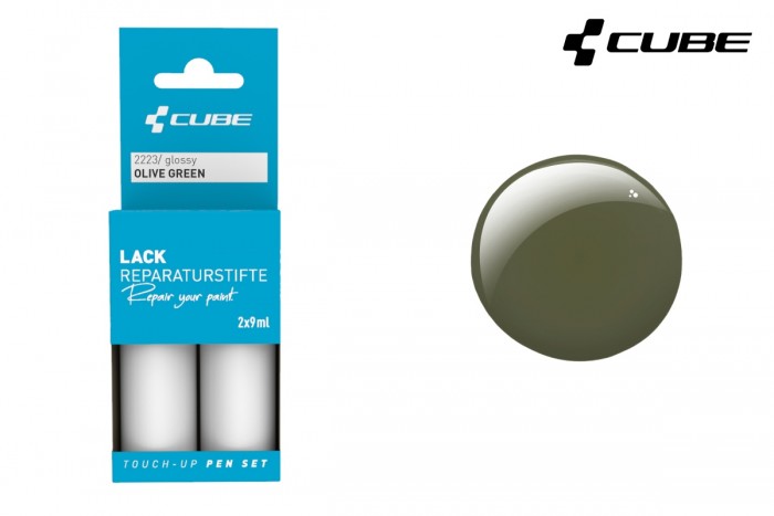 Cube Touch-Up Pen Lackreparaturstift Set olive green 