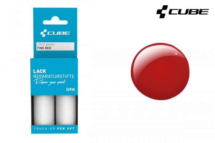 Cube Touch-Up Pen Lackreparaturstift Set fire red 