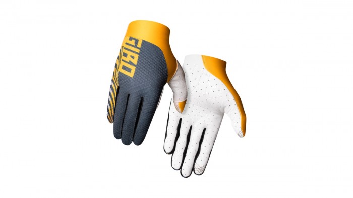 Giro Trixter Fahrrad Handschuhe lang grau/gelb 2025 