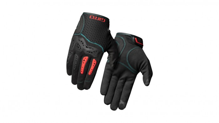 Giro Gnar Fahrrad Handschuhe lang schwarz/rot 2023 