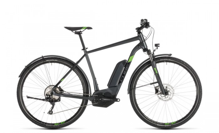 Cube Cross Hybrid Pro 400 Allroad Pedelec E-Bike Trekking Fahrrad grau/grün 2019 