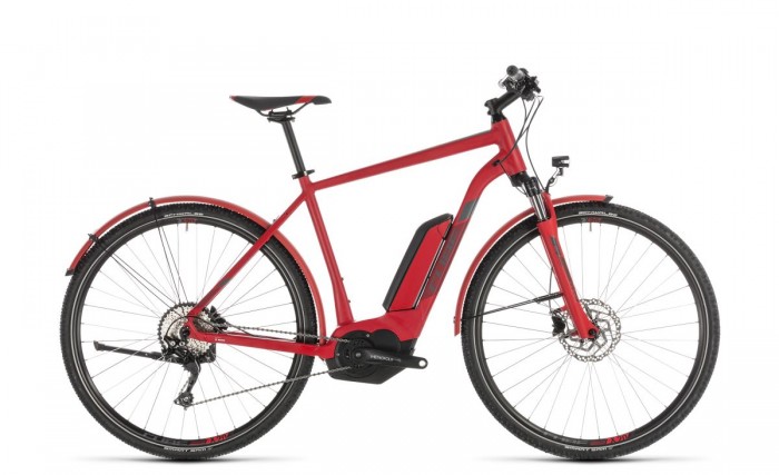 Cube Cross Hybrid Pro 500 Allroad Pedelec E-Bike Trekking Fahrrad rot/grau 2019 