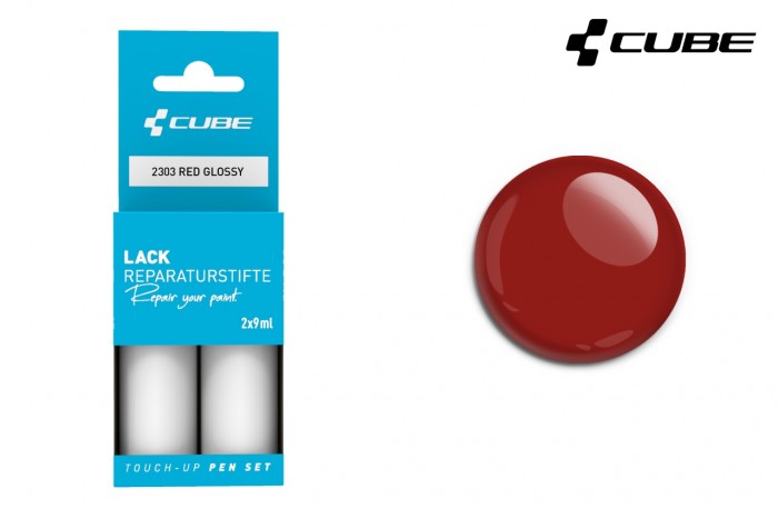 Cube Touch-Up Pen Lackreparaturstift Set 30ml / 49.83 / Liter red glossy 