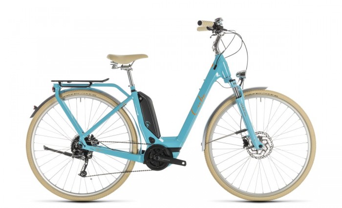 Cube Elly Ride Hybrid 500 Easy Entry Unisex Trekking Fahrrad türkis blau 2019 